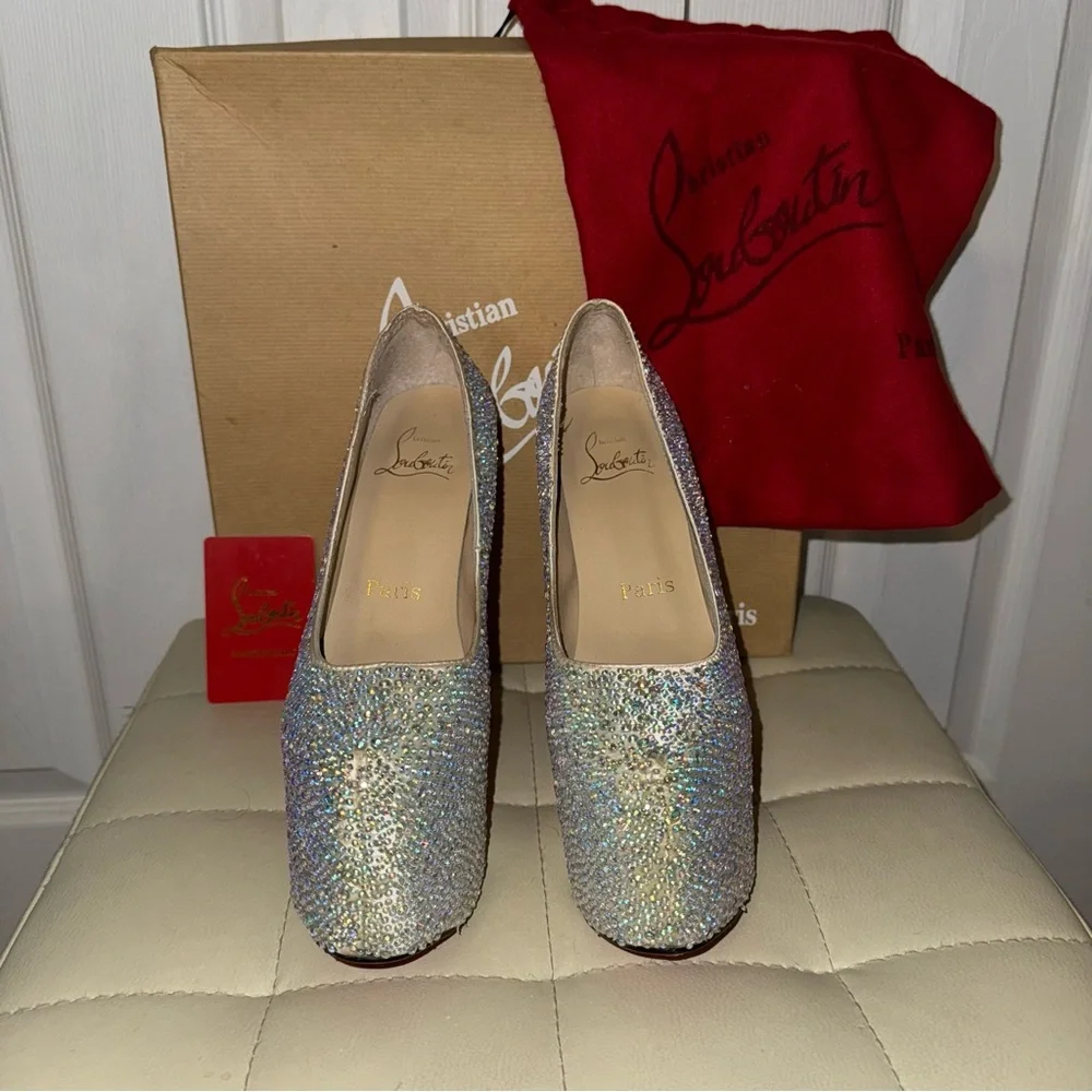 Christian Louboutin Studded Heels - Picture 2 of 13